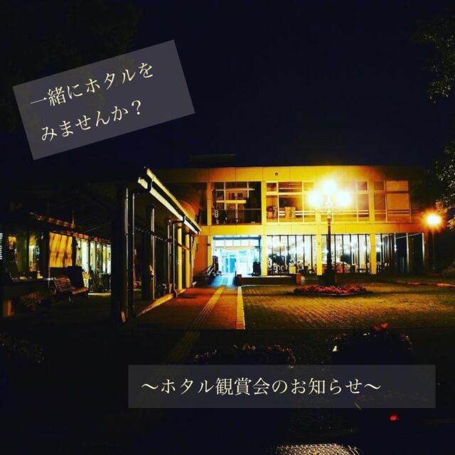 一緒にホタルをみませんか？
詳しくは写真３枚目をご確認ください。
.
※参加無理.予約不要です💐🥳
.
#宮崎県　#宮崎市
#ゲンジボタル　#ヒメボタル
#miyazakicity 
#miyazaki
#蛍
#heiwadaipark